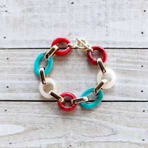 Pulsera a tres colores